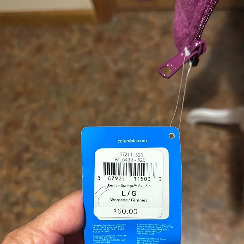 Columbia Magenta Fleece Jacket - Picture 7 of 8